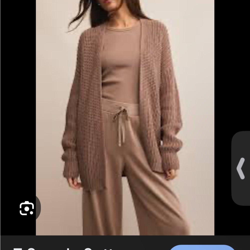 Women's Z Supply Sutton Open-Front Knit Cardigan - Brown taupe